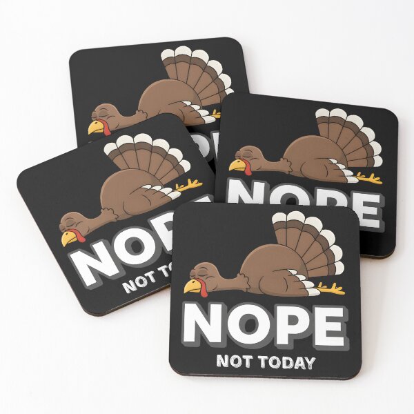 Item preview, Funny Lazy Turkey Nope Cartoon Thanksgiving Design designed and sold by MotivaChic.