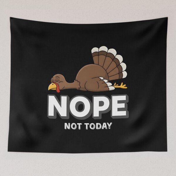 Artikelvorschau, Lustiges Design für Thanksgiving: Fauler Truthahn (Nein) – Cartoon entworfen und verkauft von MotivaChic.