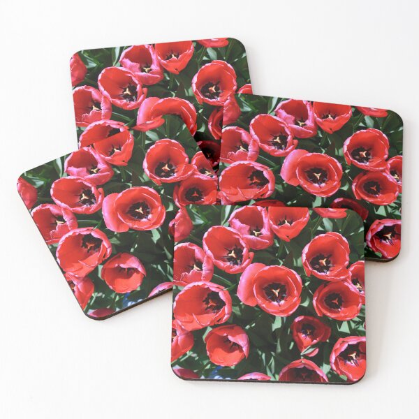 Item preview, Sea of Red Tulips – Spring Full of Passion / Swiss Artwork Photography designed and sold by Raphael Wolf.