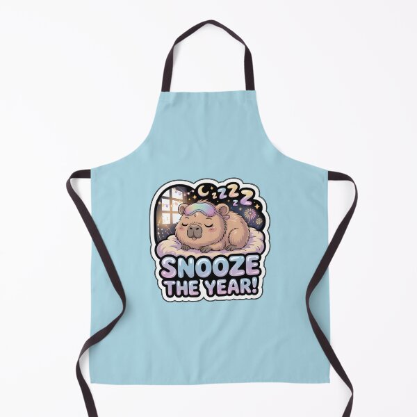 Item preview, Happy New Year Snooze the Year Chibi Capybara Sticker - Cozy Sleep Gift designed and sold by Nuist25.