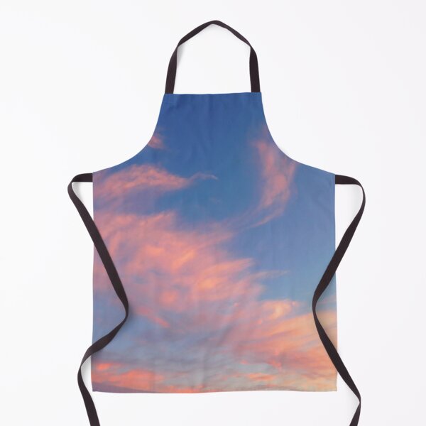 Item preview, Autumn sunrise / Pink clouds in blue sky / Original digital watercolor art designed and sold by dizzy8.