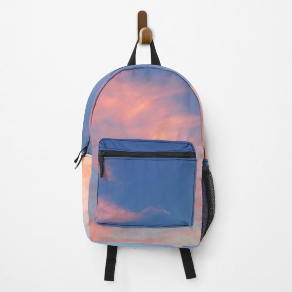 Item preview, Autumn sunrise / Pink clouds in blue sky / Original digital watercolor art designed and sold by dizzy8.