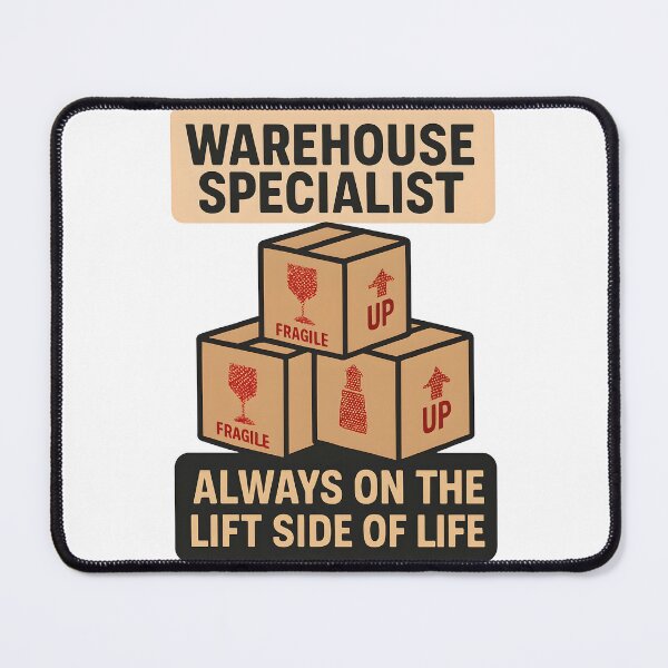 Item preview, Warehouse Specialist Always on the Lift Side of Life Box Stack Design designed and sold by TeeTimeTreasure.