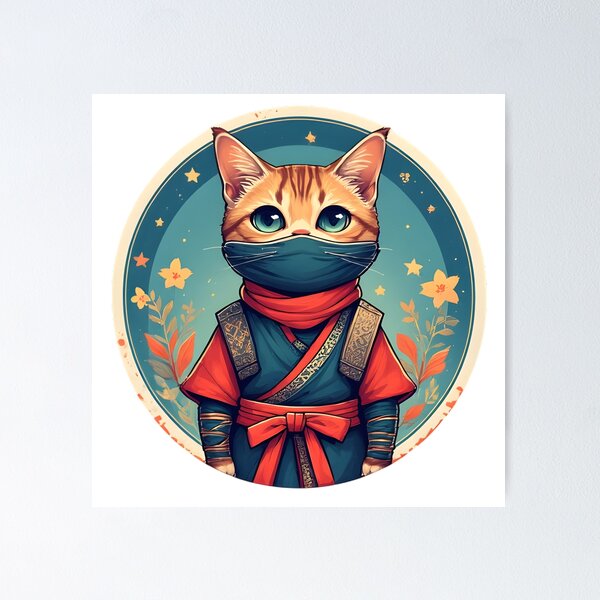 Item preview, Ninja Cat #10 designed and sold by Sam-Tada.