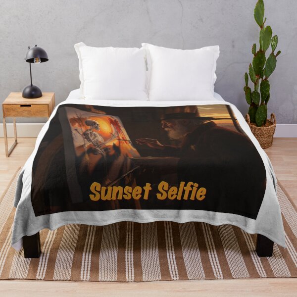 Item preview, Sunset Self Portrait Print designed and sold by Lichentroupe63.