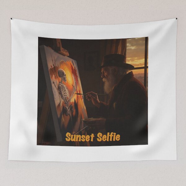 Item preview, Sunset Self Portrait Print designed and sold by Lichentroupe63.