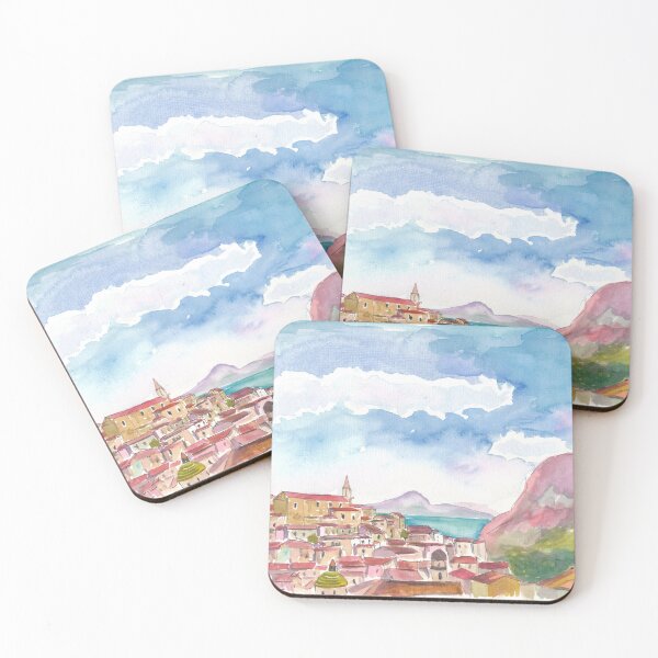 Item preview, Sunlit Maratea Potenza Coastline with Sea View designed and sold by artshop77.