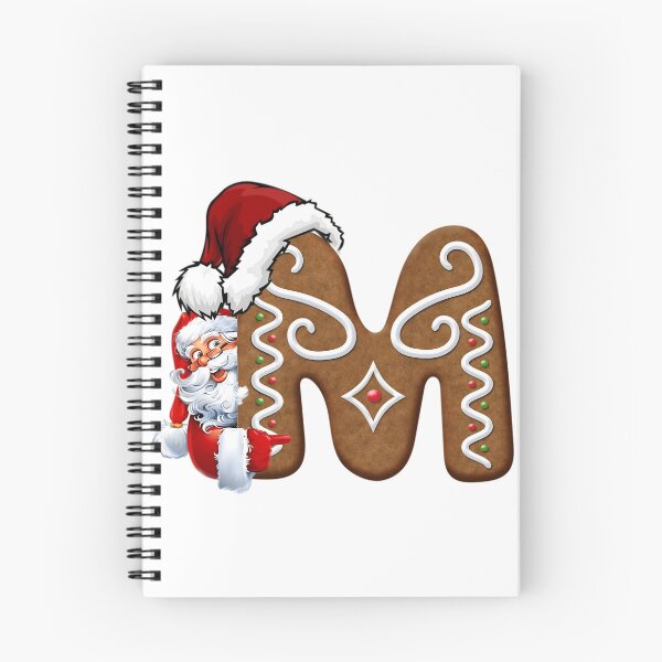 Item preview, Santa Gingerbread Letter M Christmas Cookie Alphabet Design designed and sold by Pandastore14.