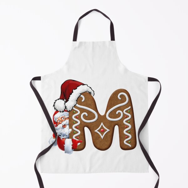 Item preview, Santa Gingerbread Letter M Christmas Cookie Alphabet Design designed and sold by Pandastore14.