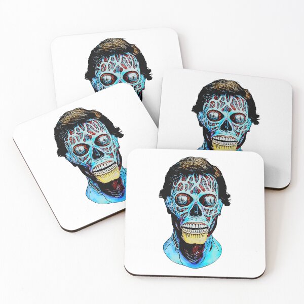 Item preview, They Live Blue Alien Skull Illustration designed and sold by DonnaBradsha.