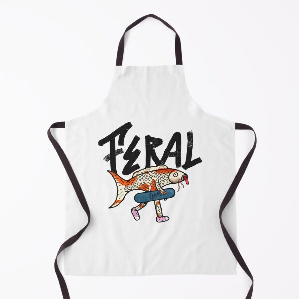 Item preview, Feral Streetwear Logo Surreal Skate Fish Design Kohakukoi designed and sold by winter-harta.