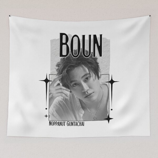 Item preview, Boun (Noppanut Guntachai) Thailand Actor  Thai drama Entertainment Scrapbook Collage Cozy Y2K Vintage Design designed and sold by HELL0WBELLO.