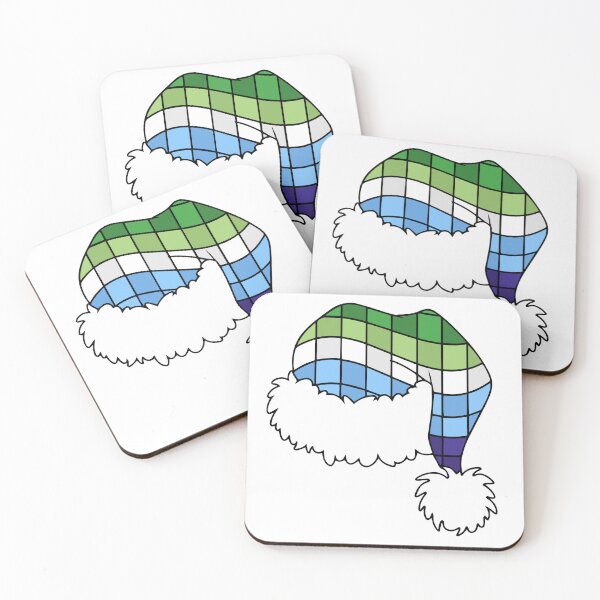 Item preview, Gay Men Pride Santa Hat – MLM Queer Christmas Holiday designed and sold by Cannaxes Studio.