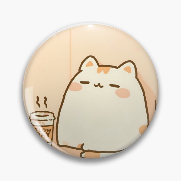 Item preview, Tired But Cute Café Cat – Slow Day Friends Vibe designed and sold by SlowDayFriends.