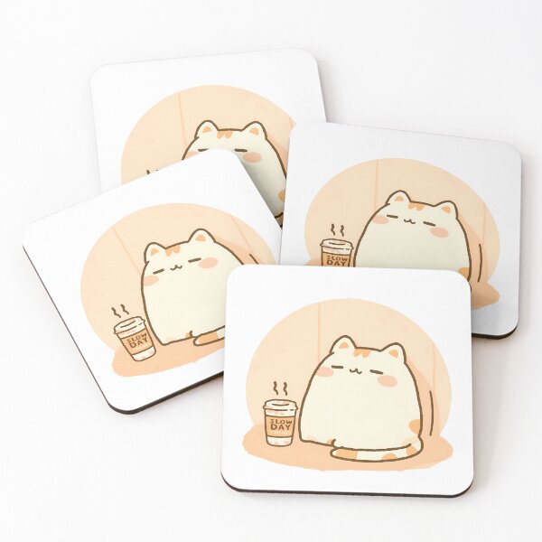 Item preview, Tired But Cute Café Cat – Slow Day Friends Vibe designed and sold by SlowDayFriends.