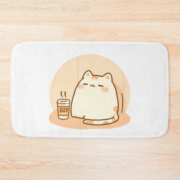 Item preview, Tired But Cute Café Cat – Slow Day Friends Vibe designed and sold by SlowDayFriends.