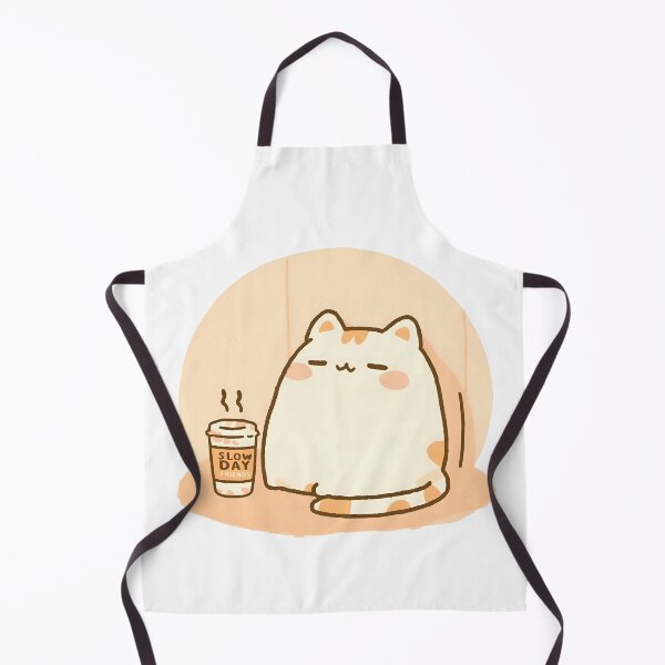 Item preview, Tired But Cute Café Cat – Slow Day Friends Vibe designed and sold by SlowDayFriends.