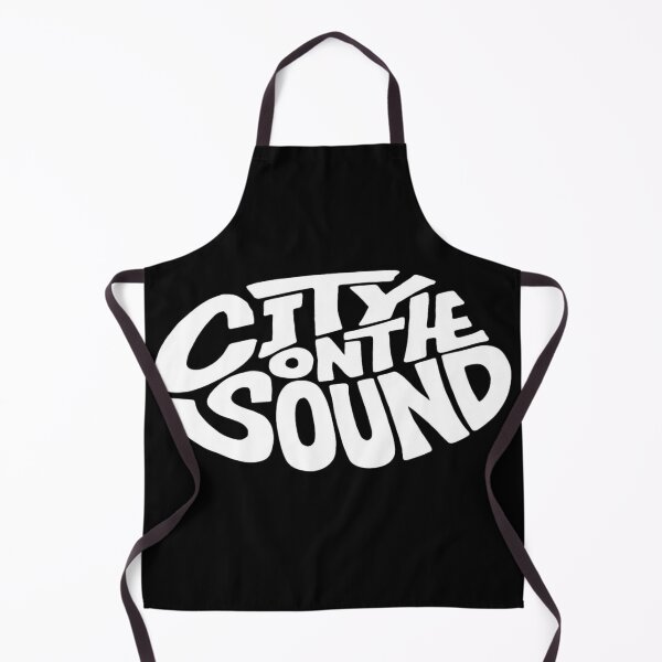 Item preview, City on the Sound – Retro Urban Typography Print for Coastal Vibes, Wall Art & Apparel designed and sold by Bright Nest Studio.