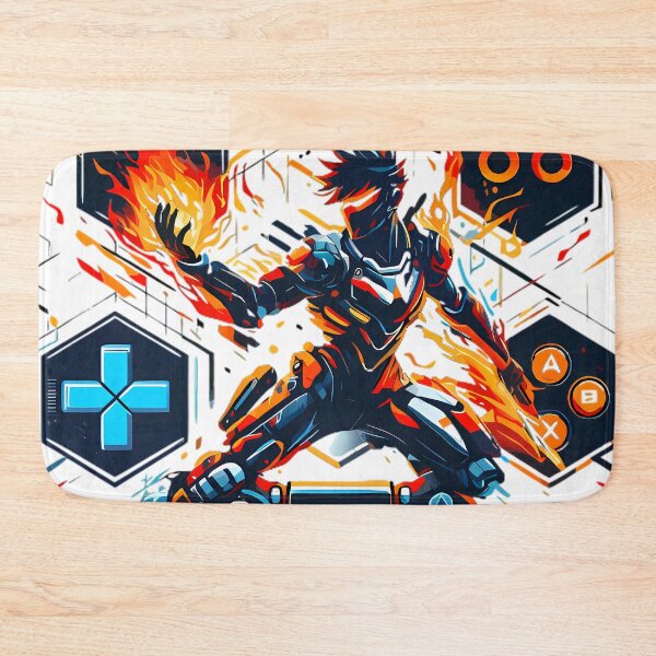 Item preview, PlayStation Gaming Hero Fire Controller Art designed and sold by DrawDrip.