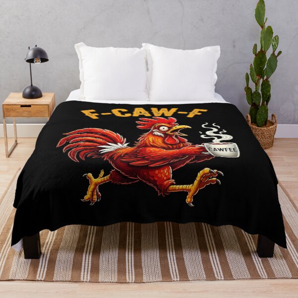 Item preview, F Caw F Coffee Lover Rooster Meme Chicken Funny Morning Genz designed and sold by tadmercado.