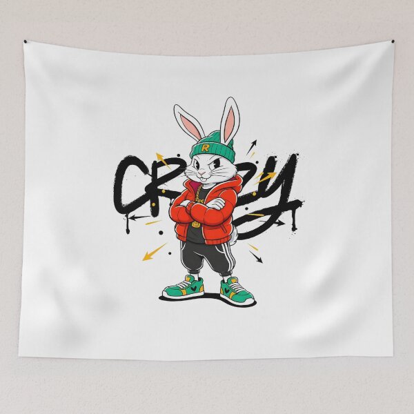 Item preview, A STREET ARTIST RABBIT designed and sold by infinitearte.