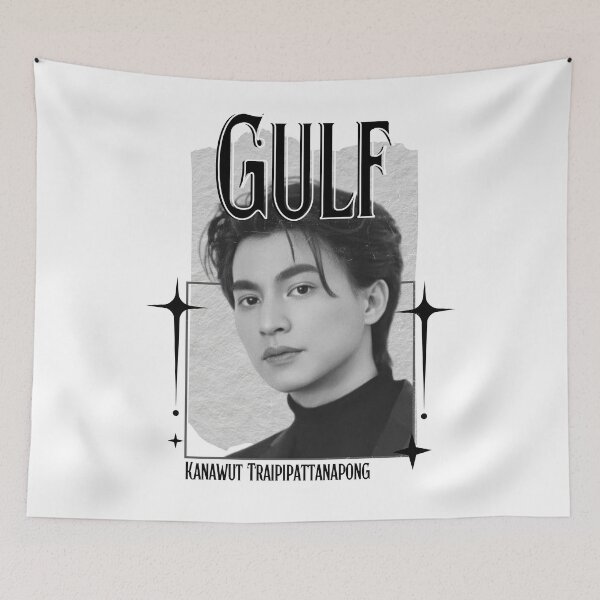 Item preview, Gulf (Kanawut Traipipattanapong) Thailand Actor  Thai drama Entertainment Scrapbook Collage Cozy Y2K Vintage Design designed and sold by HELL0WBELLO.
