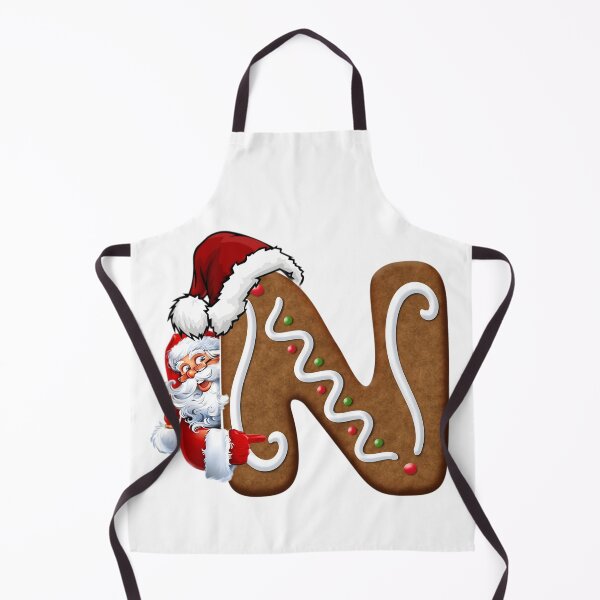 Item preview, Santa Gingerbread Letter N Christmas Cookie Alphabet Design designed and sold by Pandastore14.