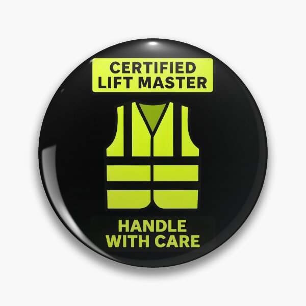 Item preview, Certified Lift Master Handle With Care Safety Vest Design designed and sold by TeeTimeTreasure.