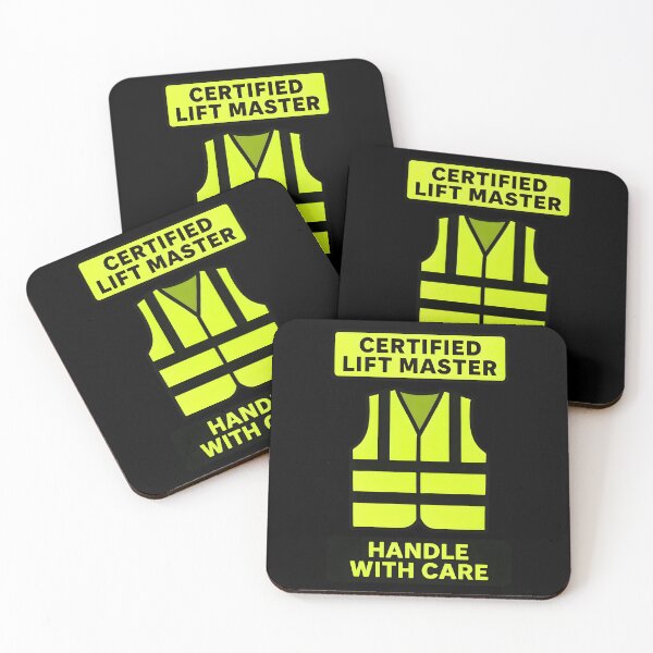 Item preview, Certified Lift Master Handle With Care Safety Vest Design designed and sold by TeeTimeTreasure.