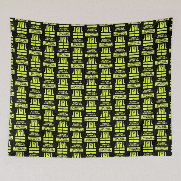 Item preview, Certified Lift Master Handle With Care Safety Vest Design designed and sold by TeeTimeTreasure.