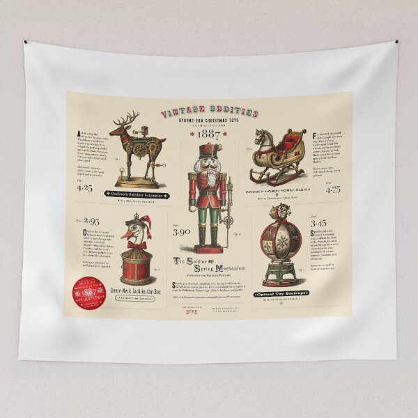 Item preview, Vintage Oddities — Bygone‑Era Christmas Toys, Catalogue Preview 1887 designed and sold by gstevensonart.