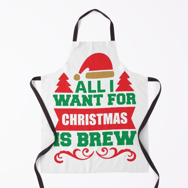 Item preview, All I Want For Christmas Is Brew - Funny Beer Coffee Pun designed and sold by FuzionRaptor.