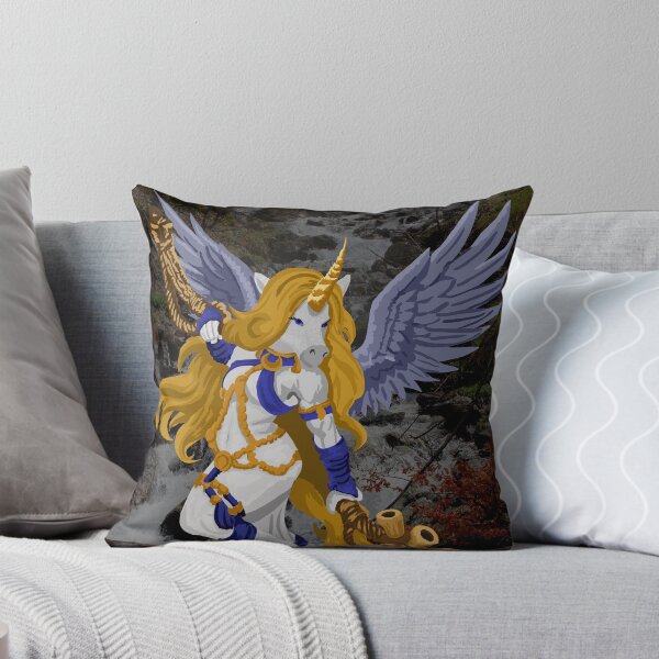 Item preview, Dancing Pegasus Unicorn Woman Halberdier designed and sold by KlakkDrawsStuff.