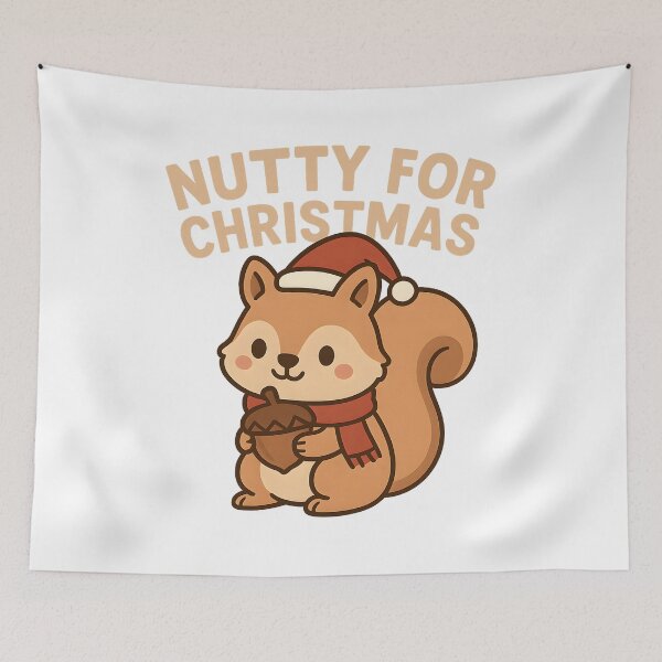 Item preview, Nutty for Christmas – Cute Holiday Squirrel designed and sold by VibeCircuit61.