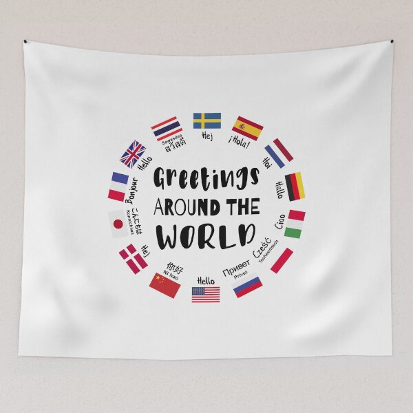 Item preview, Greetings around the world - Hello in all languages designed and sold by HandicraftArt.