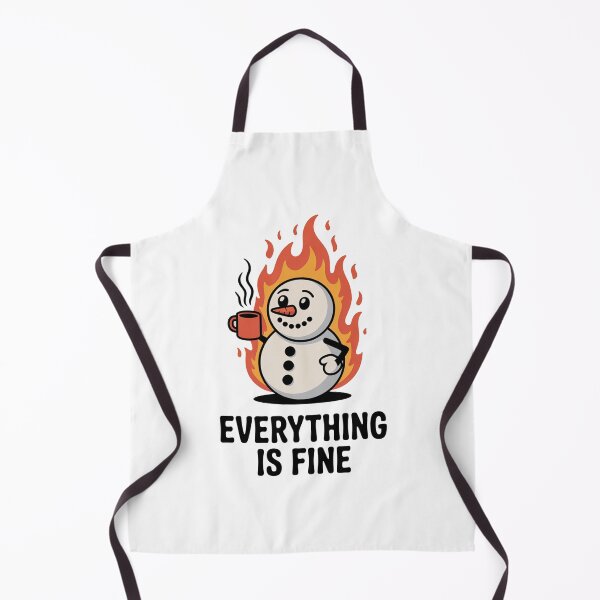 Item preview, Everything Is Fine Funny Snowman Meme designed and sold by MonkiFlipp.