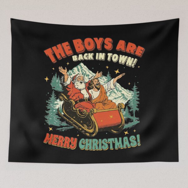 Item preview, The Boys Are Back in Town Christmas, Funny Christmas designed and sold by toongstudio.