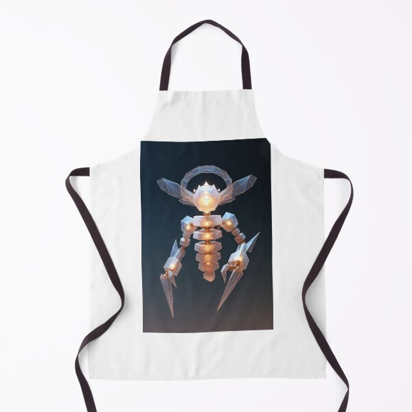 Item preview, Crystal Guardian – Low Poly Sci-Fi Robot Art designed and sold by QurekaStudio.