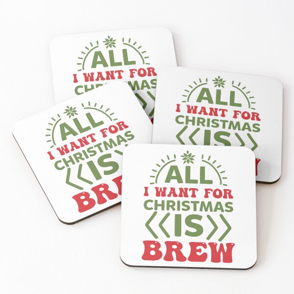Item preview, All I Want Is Brew - Christmas Beer Drinking Slogan designed and sold by FuzionRaptor.