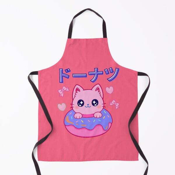 Item preview, Kawaii pink cat donut designed and sold by MoodimalsWorld.