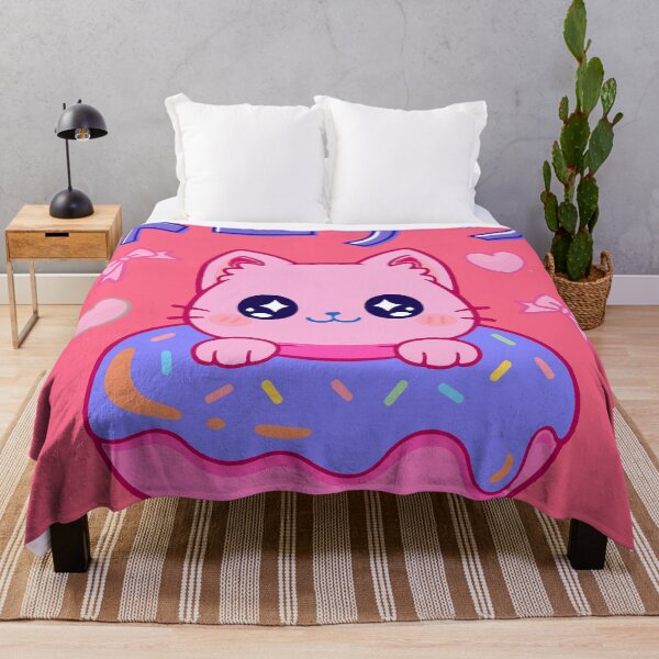 Item preview, Kawaii pink cat donut designed and sold by MoodimalsWorld.