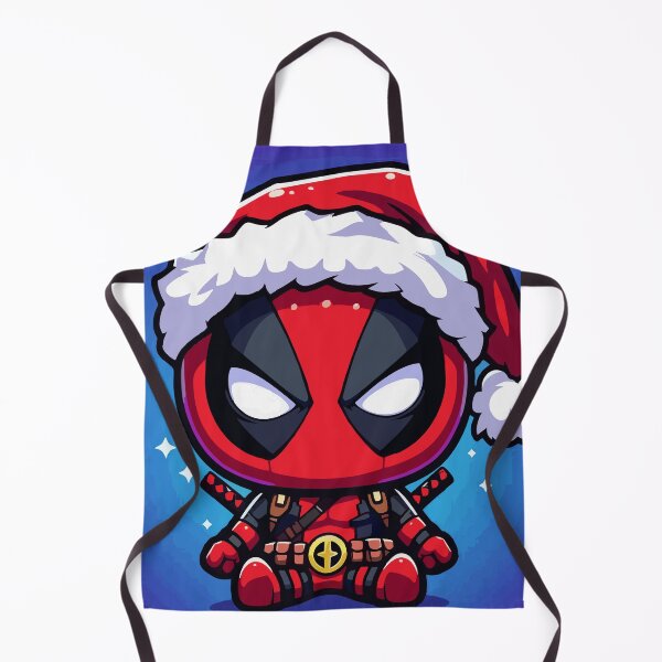 Artikelvorschau, Chibi-Schabernacktreiber im roten Anzug mit Weihnachtsmannmütze vor blauem Weihnachtshintergrund entworfen und verkauft von T-Chou.