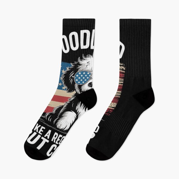 Item preview, Doodle Dad Goldendoodle Regular Dad But Cooler American Flag  designed and sold by KonstanKoraner.