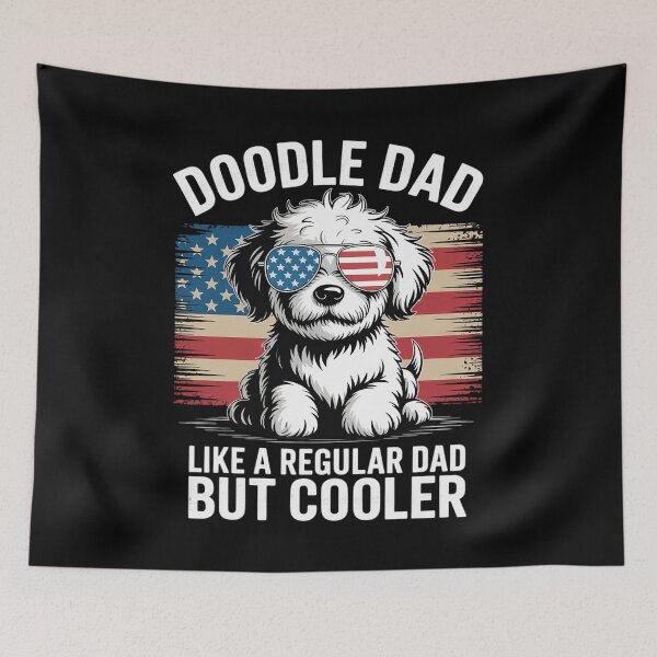 Item preview, Doodle Dad Goldendoodle Regular Dad But Cooler American Flag  designed and sold by KonstanKoraner.