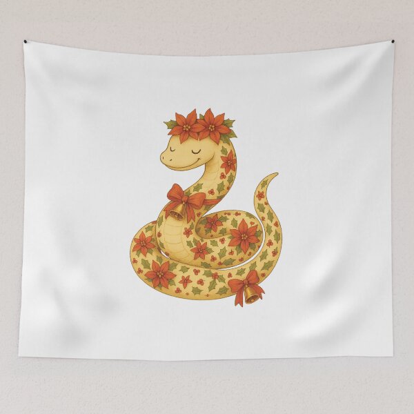 Item preview, Christmas Poinsettia Snake designed and sold by Fam19.
