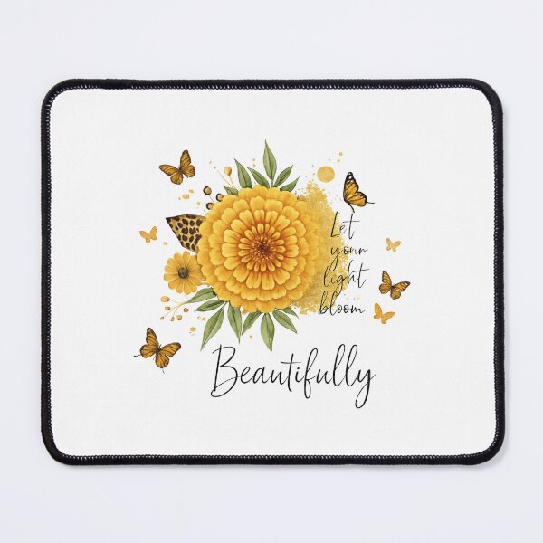 Item preview, Let Your Light Bloom Beautifully Butterfly Floral Design designed and sold by Furr-n-Purr.