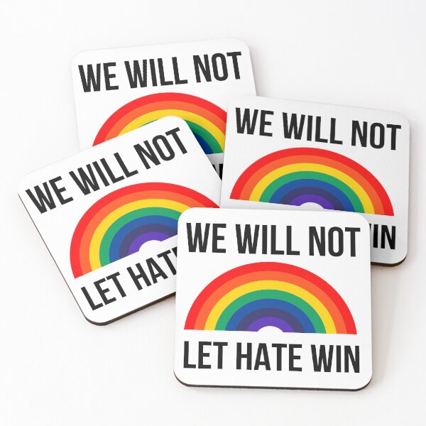 Item preview, We will not let hate win.  designed and sold by Rachel the Artist .