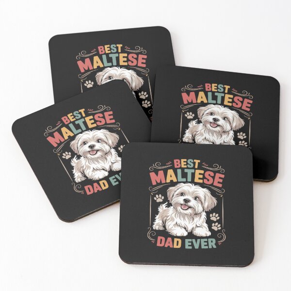 Item preview, Maltese Dad Ever Father's Day Dog Lover  designed and sold by KonstanKoraner.