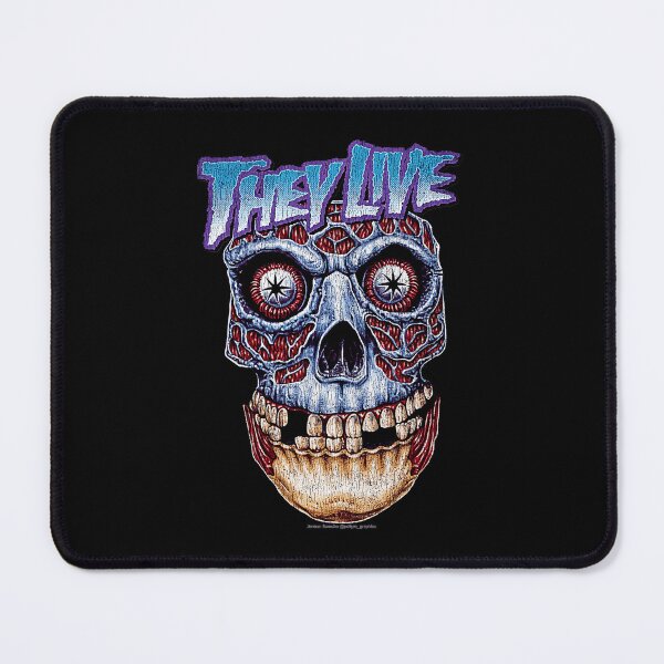 Item preview, They Live Bold Blue Skull Mask designed and sold by DonnaBradsha.