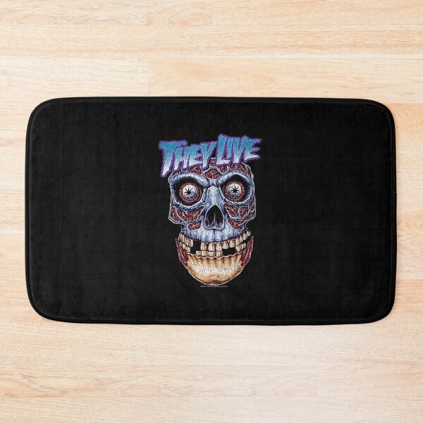 Item preview, They Live Bold Blue Skull Mask designed and sold by DonnaBradsha.